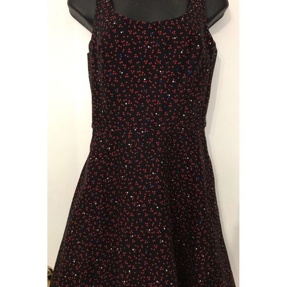 Gap Black & Red Star Dress w/ Pockets Sz 0 - Picture 4 of 8